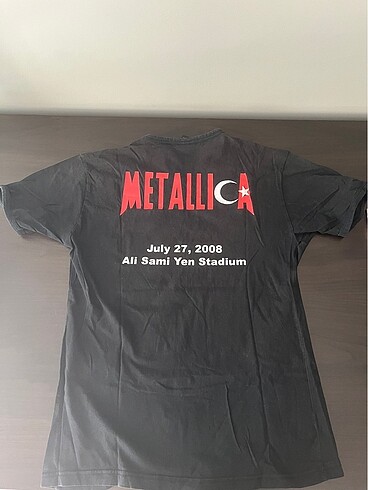 m Beden Metallica 2008 Türkiye konseri hatıra tişörtü