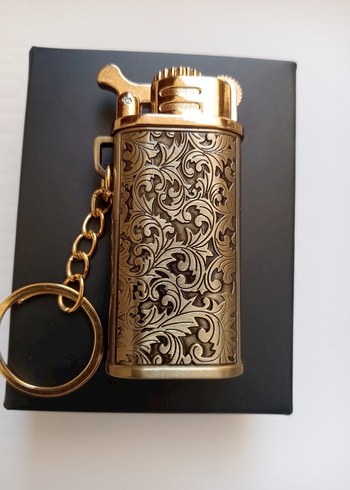 Altın Renkli Vintage Erkek Anahtarlık +saat