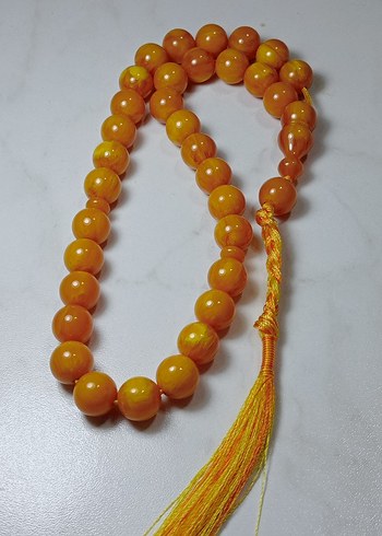 Kayısı rengi tesbih. Ustalık Ebu zeyn atölyesi,