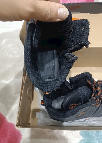 33 Beden Erkek Siyah Kamuflaj Bağcıklı Kauçuk Outdoor Bot