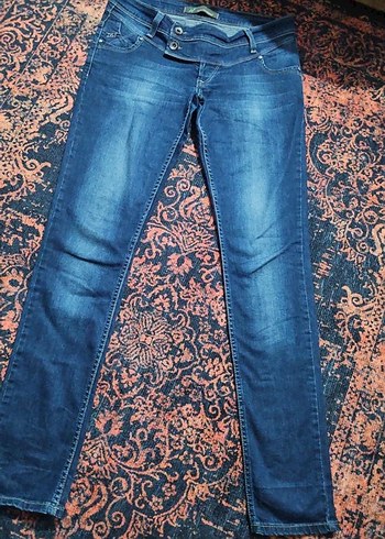 Diğer Koyu Mavi Dar Kesim Denim Jean
