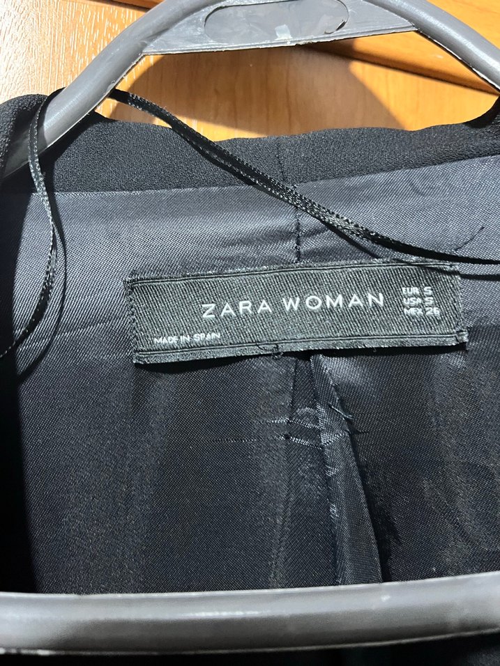 Düğmeli Siyah Kadın Blazer Ceket oversize - Görsel 2