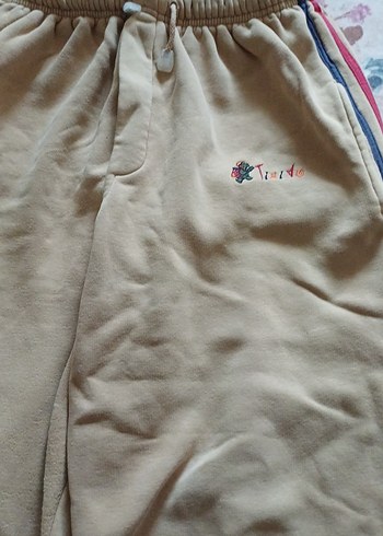 Bej Renkli Rahat Kesim Erkek  Eşofman altı - Görsel 5