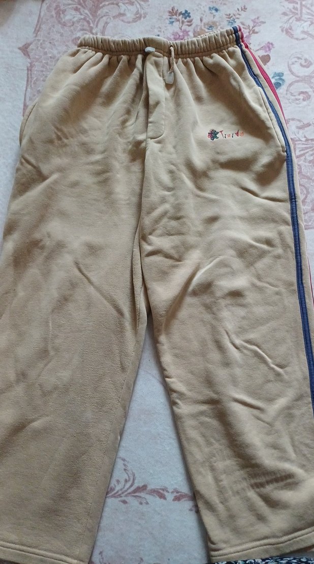 Bej Renkli Rahat Kesim Erkek  Eşofman altı - Görsel 2