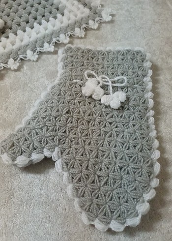 Gri El Yapımı Banyo Süngeri - Görsel 2