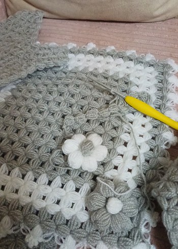 Gri El Yapımı Banyo Süngeri - Görsel 4