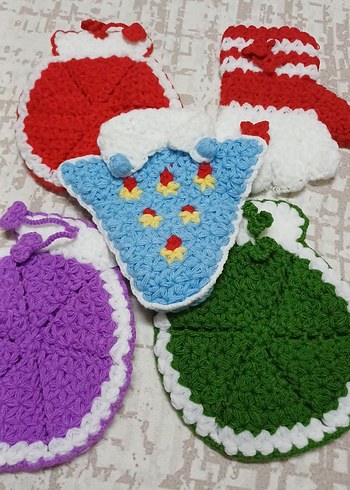 Renkli El Örgüsü Banyo lifi - Görsel 5