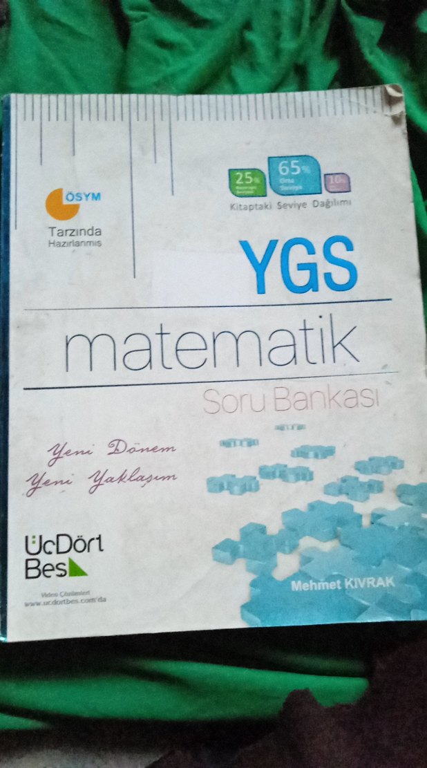 YGS - LYS soru bankası üçdörtbeş yayınları - Görsel 2