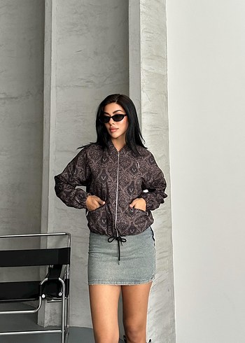 Etnik  Desenli Kısa  Ceket - Görsel 2