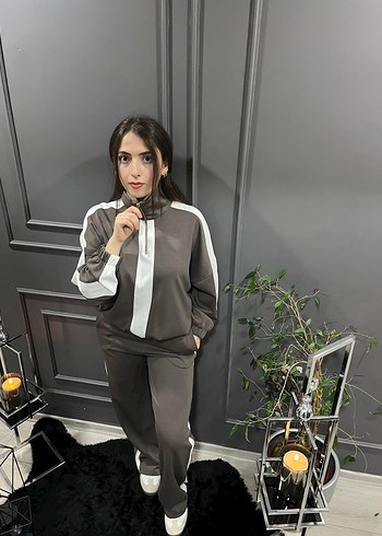 Çizgili Kadın Eşofman Takımı - Görsel 2