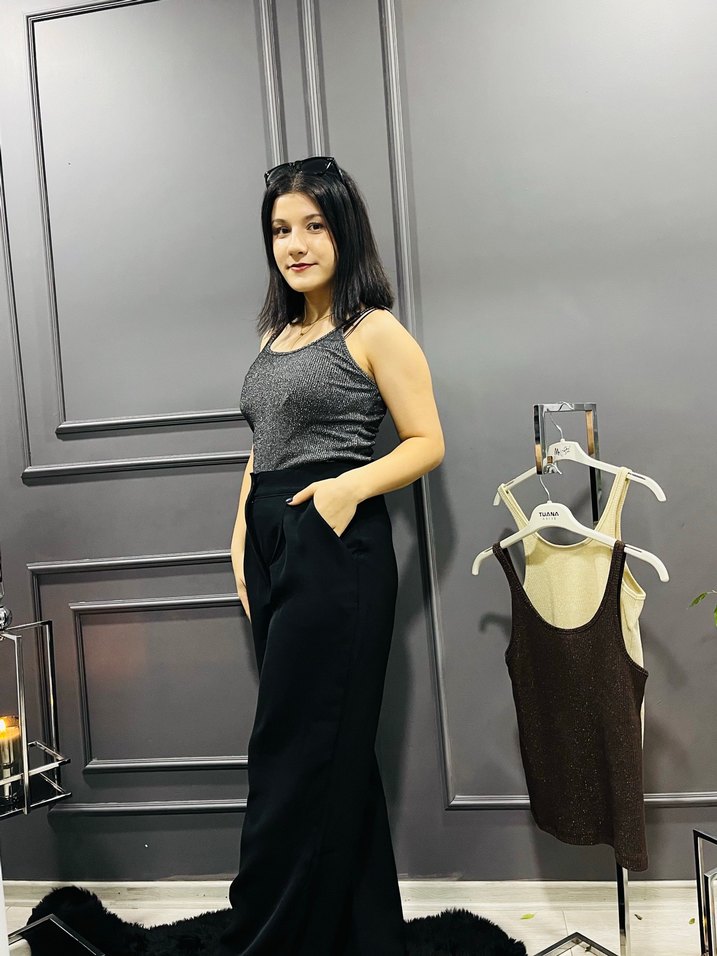 Askılı simli şık atletler - Görsel 2