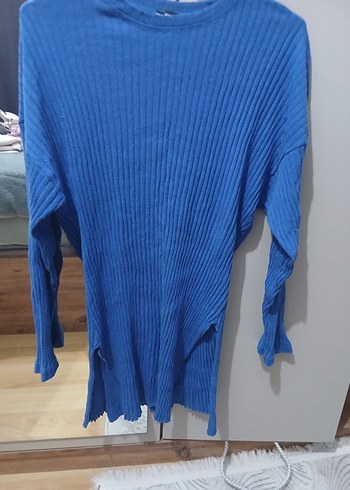 Mavi Kadın Triko Bisiklet Yaka Uzun Kollu Kazak - Görsel 2