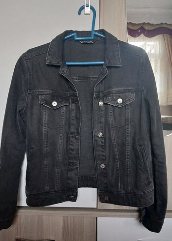 m Beden Vintage görünümlü kot ceket