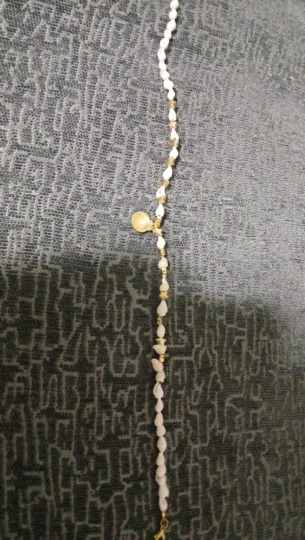 deniz kabuğu boncuklu şık kolye - Görsel 4