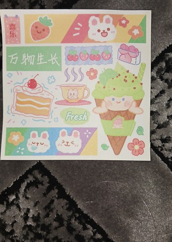 dörtlü  sticker seti - Görsel 5