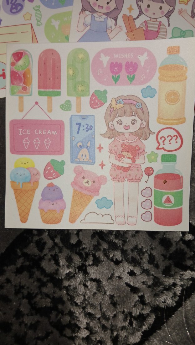 dörtlü  sticker seti - Görsel 2