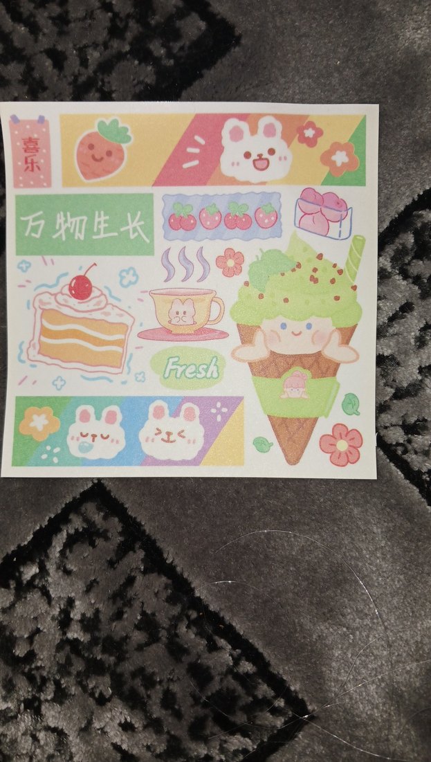 dörtlü  sticker seti - Görsel 5