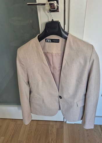 Zara Bej Zara Blazer Ceket