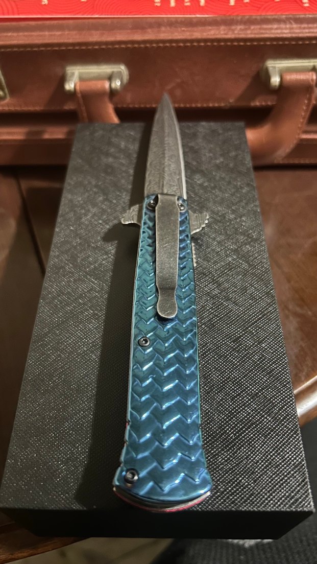 Ejderha Desenli Çok Renkli Katlanır Bıçak - Görsel 2