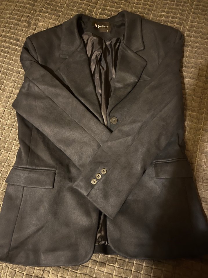 Kadın Süet Blazer Ceket - Görsel 3