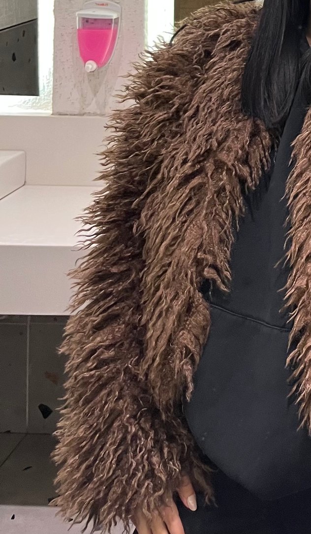 Kahverengi Kadın Kürk - Görsel 3