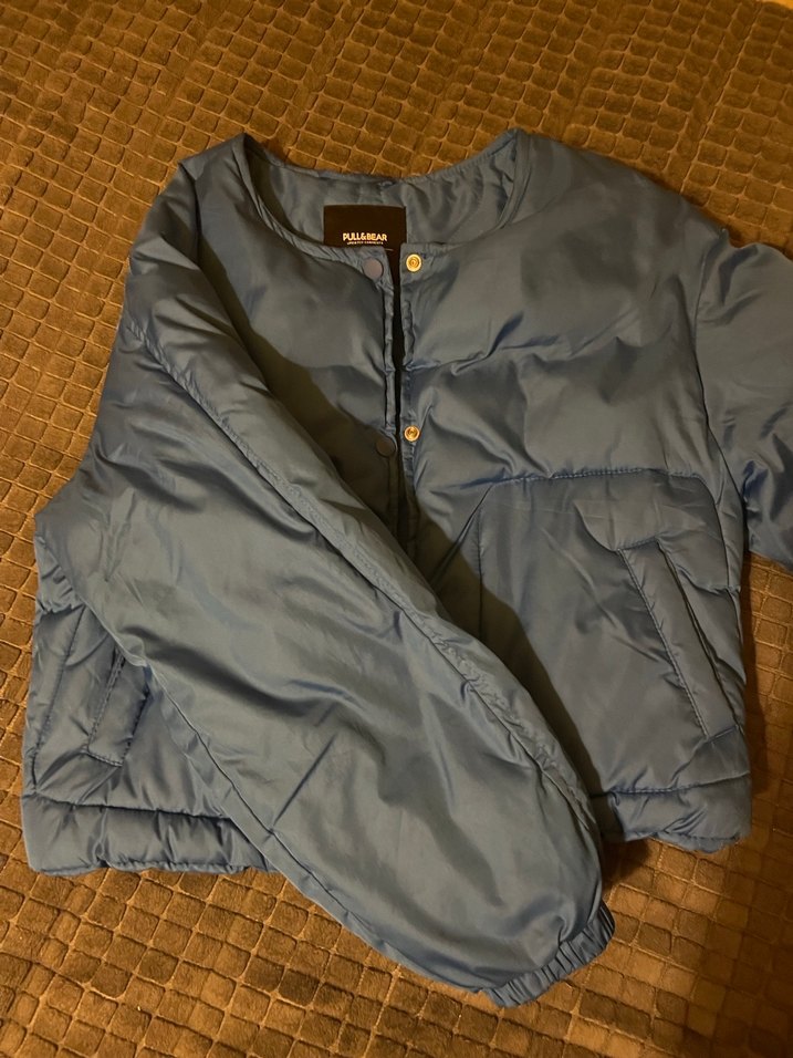 Mavi Pull Bear Bomber Ceket - Görsel 2