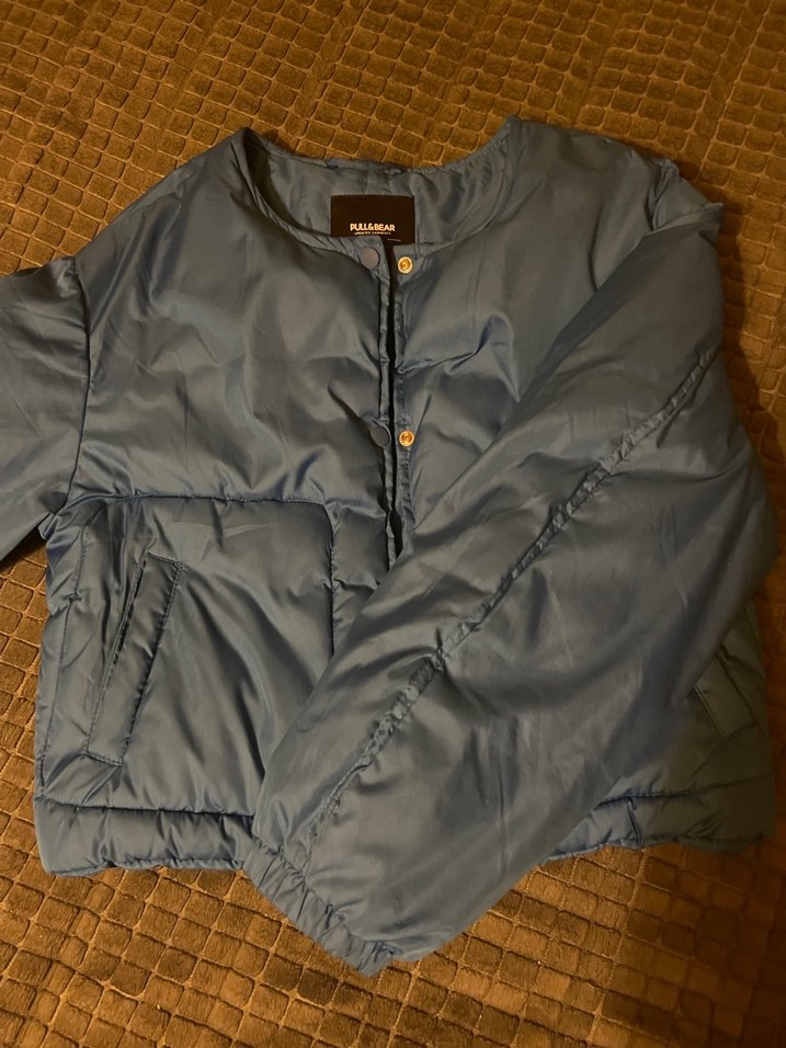 Mavi Pull Bear Bomber Ceket - Görsel 3