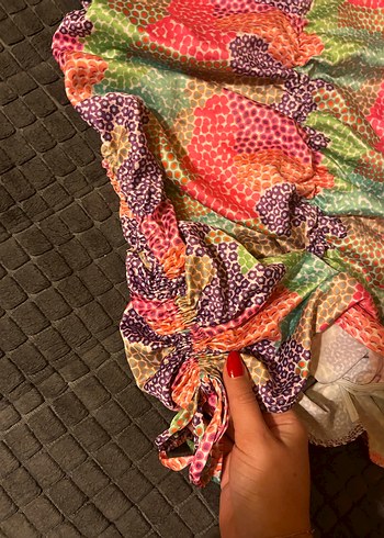 Kadın Çok Renkli Elbise - Görsel 2