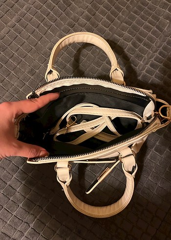 Bej Deri Kadın Çanta - Görsel 2