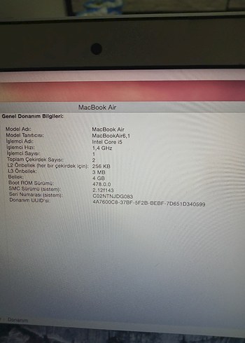 Apple MacBook Air Dizüstü Bilgisayar Tertemiz Sıfır Ayarında - Görsel 5
