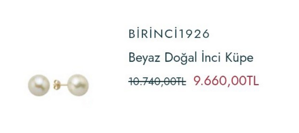 Garanti Belgeli Sıfır Gerçek Doğal İnci Küpe - Görsel 3