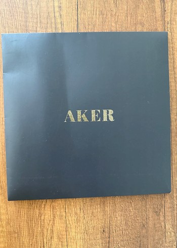 Aker AKER Mavi-Gri İpek Kadın Fular Eşarp