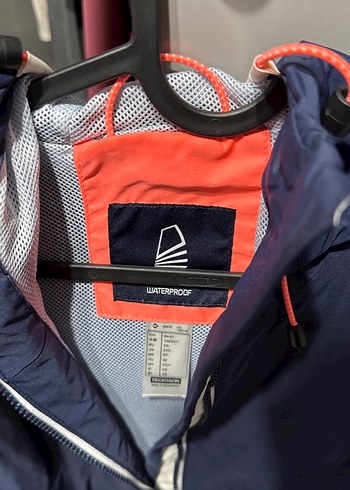 Unısex Lacivert Kapüşonlu Fermuarlı Yağmurluk - Görsel 5