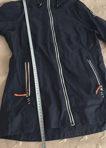 Unısex Lacivert Kapüşonlu Fermuarlı Yağmurluk - Görsel 8