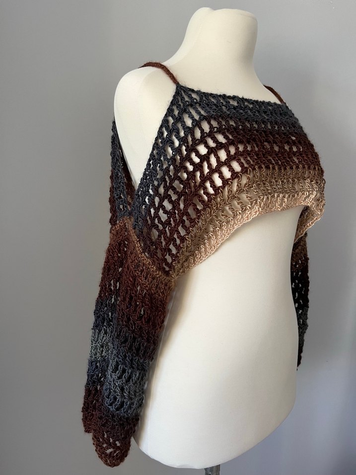 omzu açık y2k örgü bolero - Görsel 2