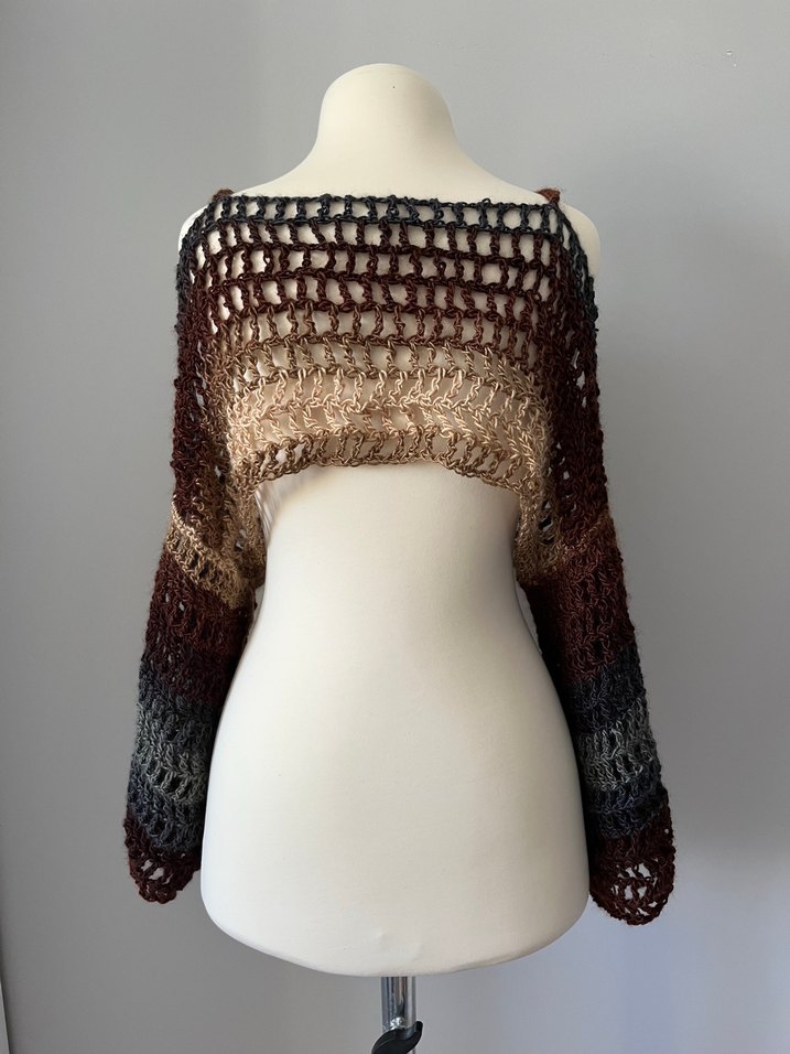 omzu açık y2k örgü bolero - Görsel 3