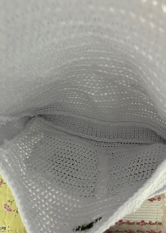 örgü çilek postacı çanta - Görsel 3