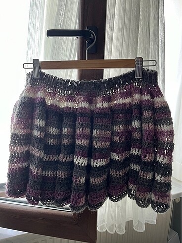 örgü fırfırlı mini fairycore etek - Görsel 5