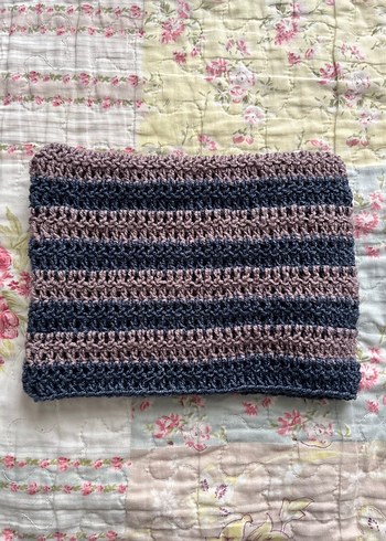 Gri Düz Örgü Battaniye - Görsel 4