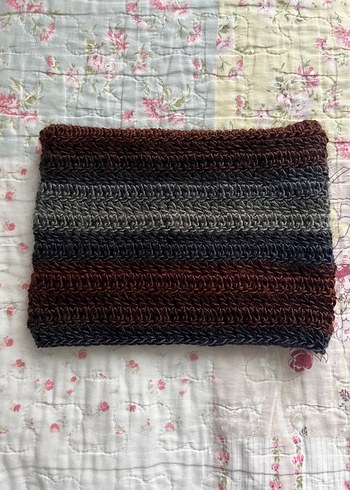 Gri Düz Örgü Battaniye - Görsel 5