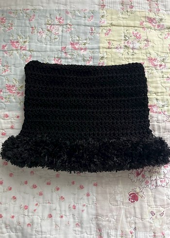 Gri Düz Örgü Battaniye - Görsel 2