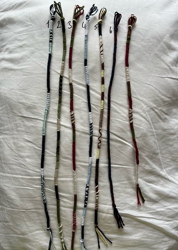 bohem hippie hair wrap saç ipi rasta - Görsel 3