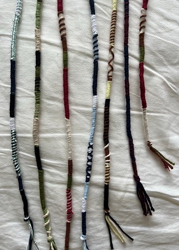 Beden çeşitli Renk bohem hippie hair wrap saç ipi rasta