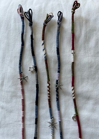 bohem hippie hair wrap saç ipi rasta - Görsel 7