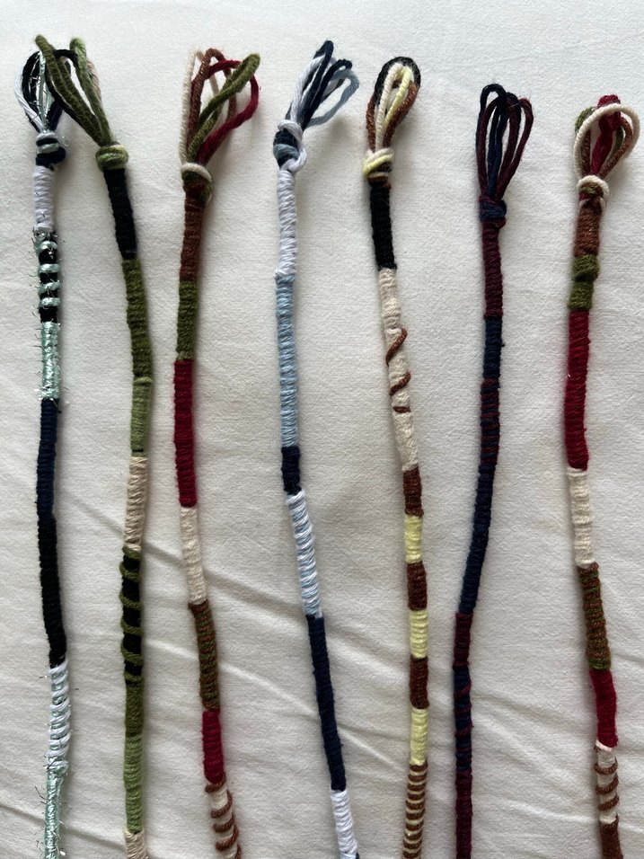 bohem hippie hair wrap saç ipi rasta - Görsel 5