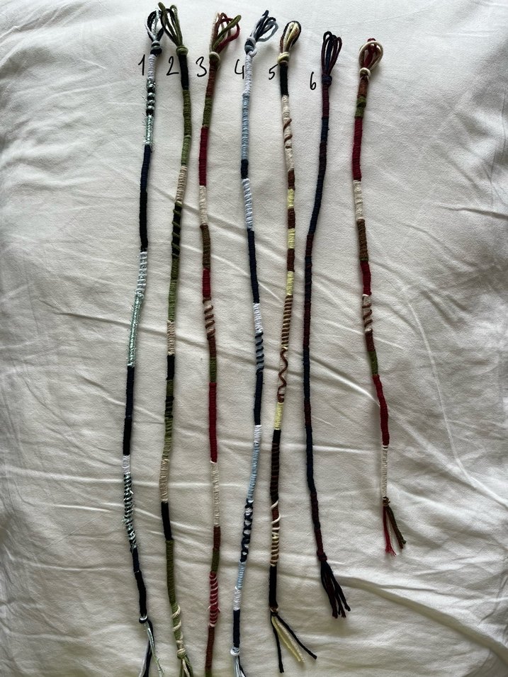 bohem hippie hair wrap saç ipi rasta - Görsel 3