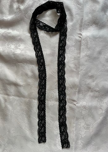 fransız dantel Y2K goth fular - Görsel 4