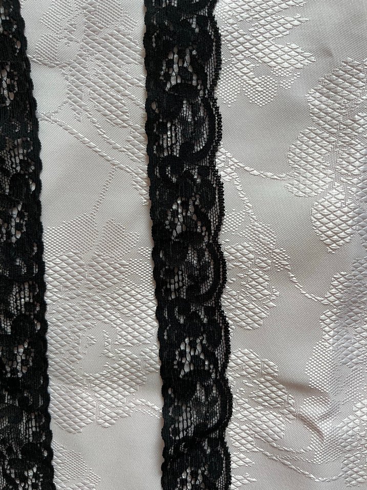 fransız dantel Y2K goth fular - Görsel 5