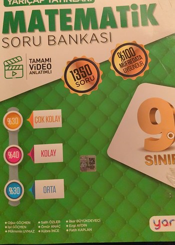 9. Sınıf Matematik Soru Bankası Video Anlatımlı