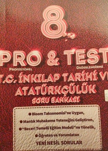 8. Sınıf T.C. İnkılap Tarihi ve Atatürkçülük Soru Bankası